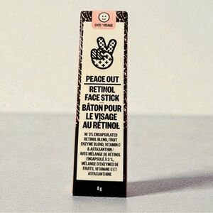 Peace Out Retinol Face Stick - Black and White